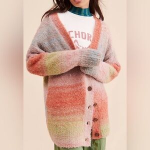 FIND ME NOW DUSTY KNIT OVERSIZED CARDIGAN 🌈